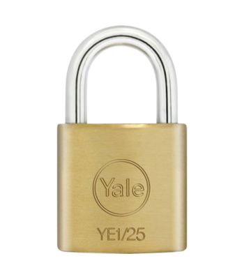 Yale Essential Brass Padlocks YE1 Standard Shackle