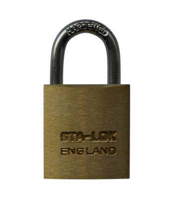 B&G Brass Open Shackle Padlock STA-LOK- C Series