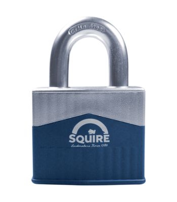 Squire Warrior 45 55 65 Open Shackle Padlocks with Armoured Steel Body