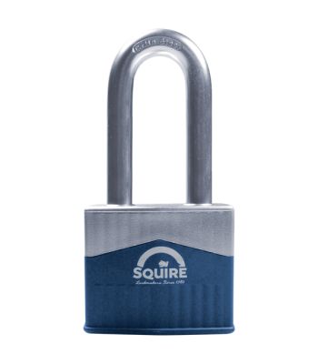 Squire Warrior 45/2.5 55/2.5 65/2.5 Long Shackle Padlocks with Armoured Steel Body