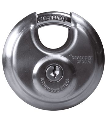 Defender Round Discus Padlock - 70mm