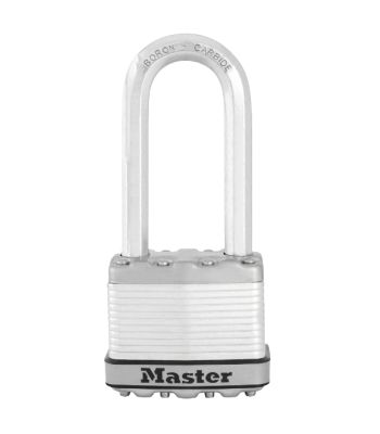 Master Lock Excell Laminated Padlock with Long Shackle - M5EURDLJ