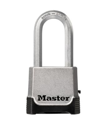Master Lock Excell Long Shackle Combination Padlock with Backup Key - M176EURDLH