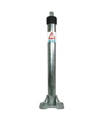 Autopa Folding Parking Post Locked by Padlock Silver