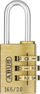 ABUS 165 Series 3 and 4 Wheel Combination Brass Padlock