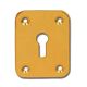 Dortrend Clifford Square Face Fix Escutcheon Brass