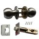 Asec Knobset In Polished Brass or Stainless Steel - Passage Knobsets