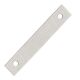 Asec Budget Lock Flat Face Plate - Stainless Steel
