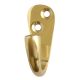 Asec Wardrobe Single Hook in Brass