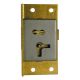 Asec 20 - 1 Lever Cupboard Lock in Brass