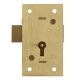 Asec 36 - 2 Lever Straight Cupboard Lock in Brass