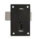Asec 150 - 1 Lever Straight Cupboard Lock in Black