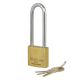Tri-Circle Long Shackle 26 Series Brass Body Padlocks - 38mm and 50mm