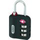 ABUS 147TSA Luggage Combination Padlock TSA approved Black