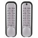 Borg Locks BL 2021 Digital Lock Back to Back Lock Satin Chrome - BL2021