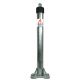 Autopa Folding Parking Post Locked by Padlock Silver
